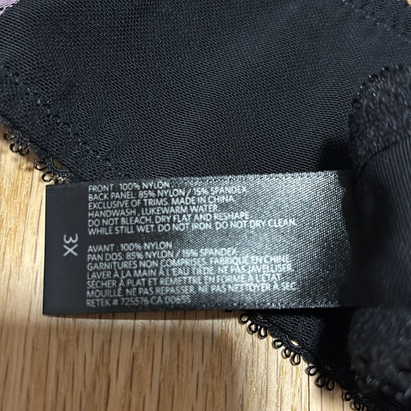 Ashley Graham (AG) Black and Pink Garter Belt Elegant Lace Women's Intimate - Picture 4 of 5